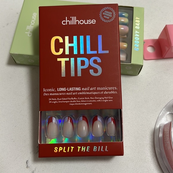 NEW CHILL TIPS OLIVE & JUNE THE INSTANT MANI Press On Nails Pack of 3 - Picture 5 of 7